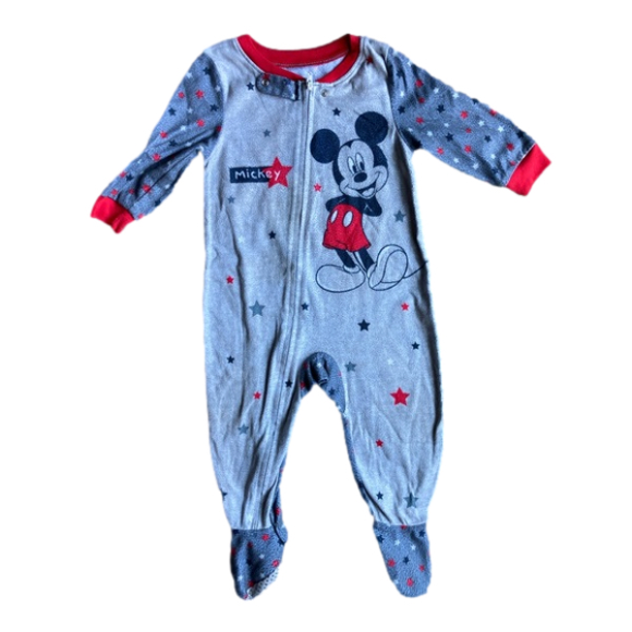 Mickey Mouse 18M Fleece Footie Pajama - Picture 1 of 7